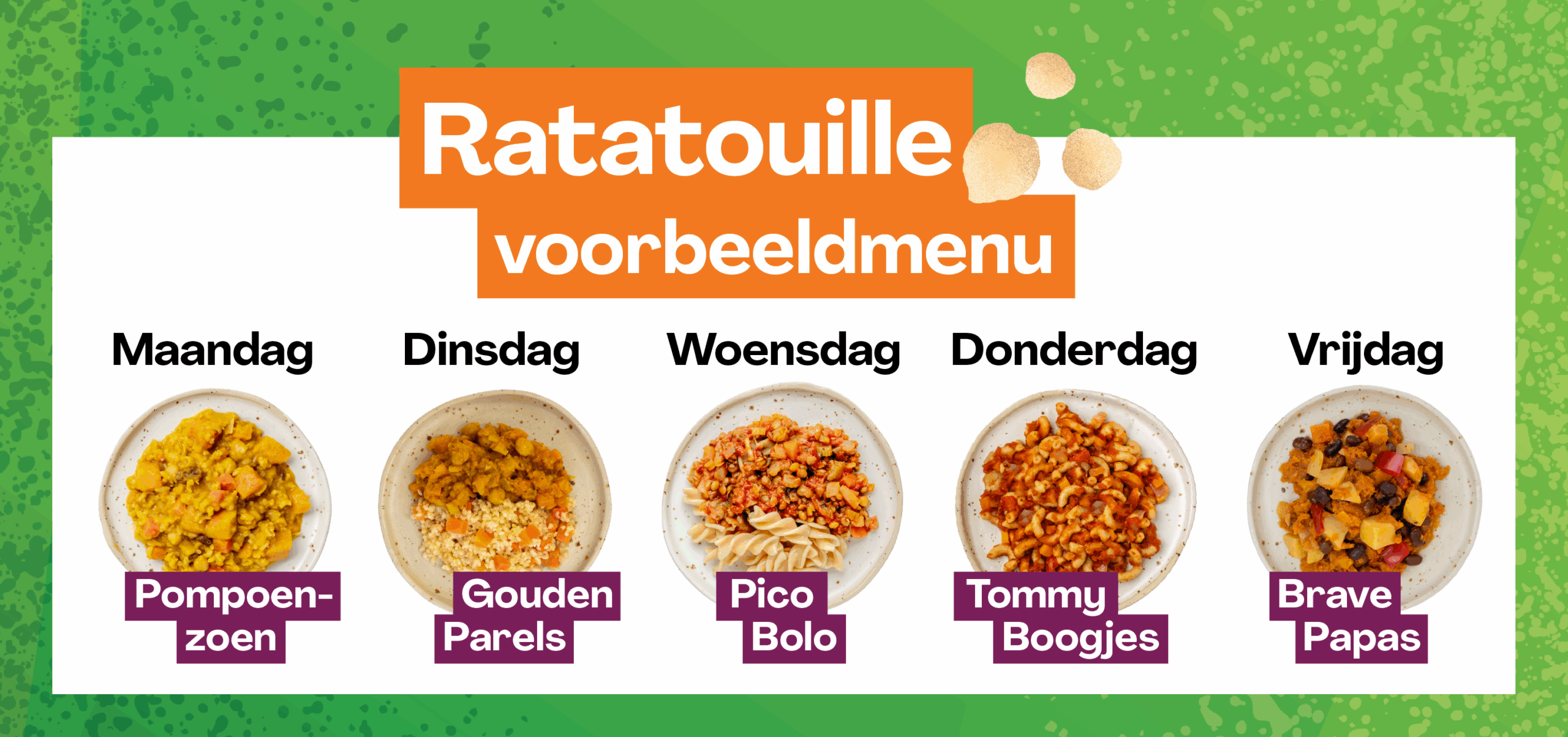 Ratatouille voorbeeldmenu