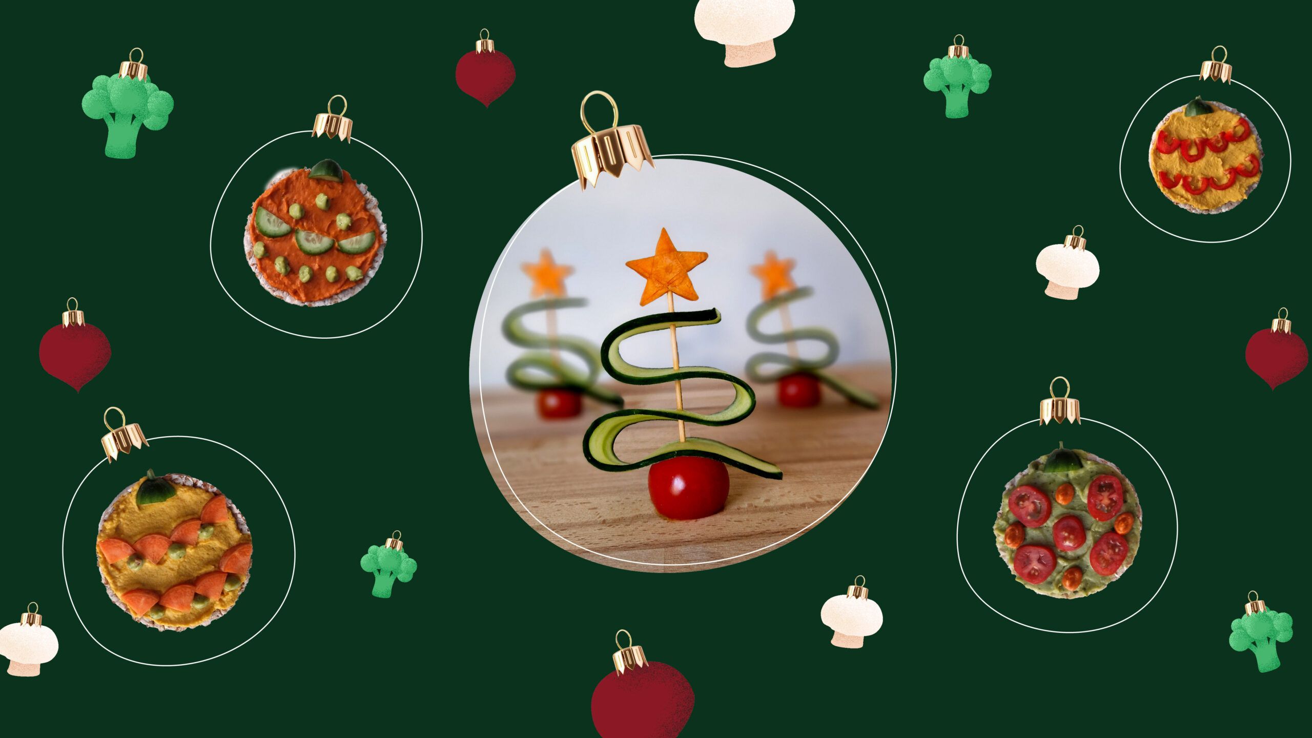 Gezond en creatief met kerst: krokante kerstballen en groen(t)e kerstbomen
