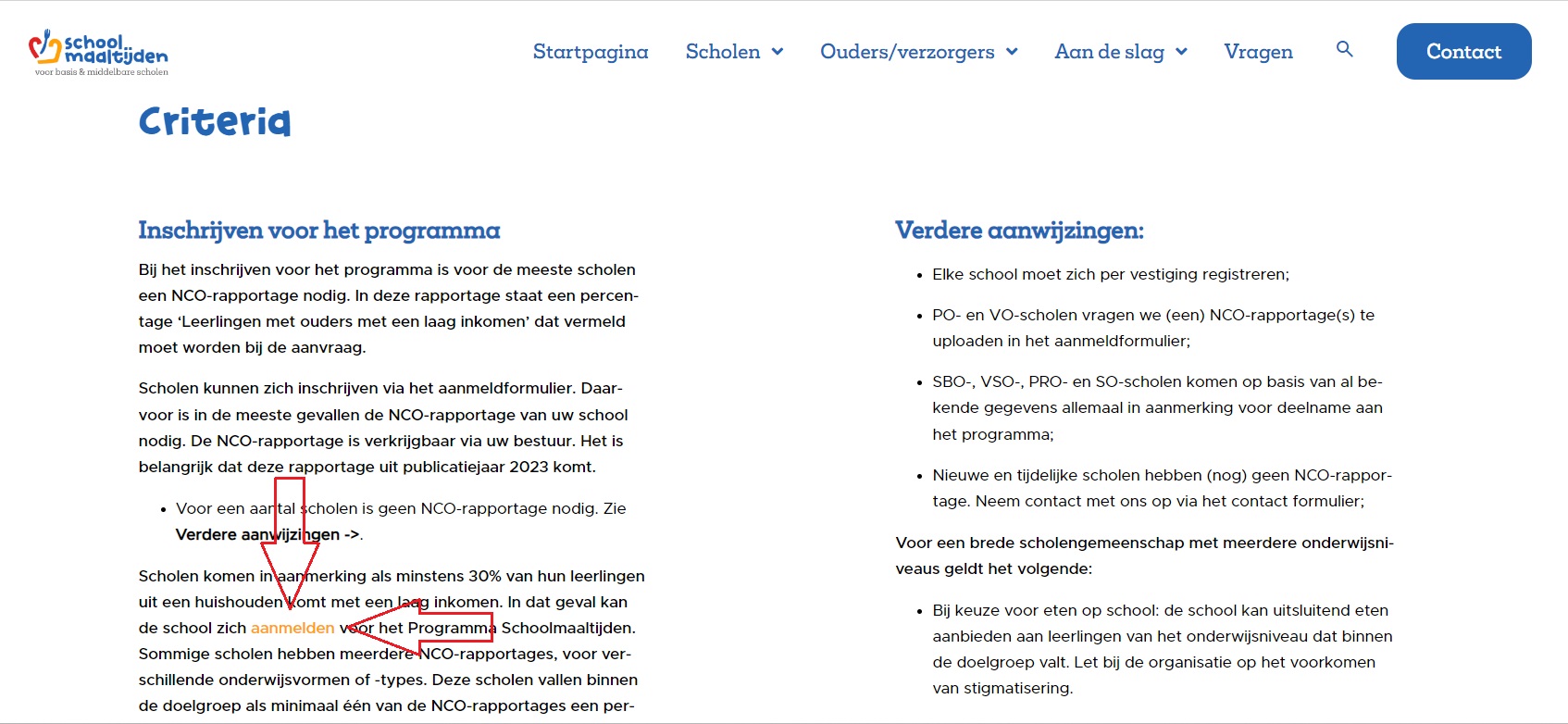 JEF subsidie schoolmaaltijden